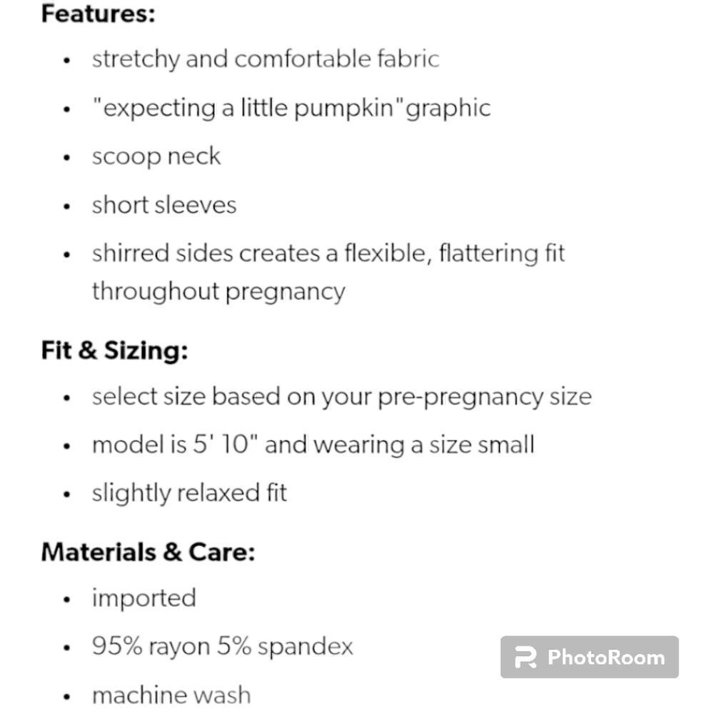 XL Maternity Expecting a Little Pumpkin Tee Fall Announcement Photo Halloween sh - Picture 2 of 9
